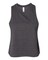 BELLA + CANVAS Women’s Racerback Crewneck Crop Tank Top for Summer Wear & Custom Print Casual Crop